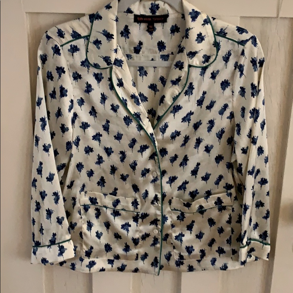 Kate Moss Topshop silky pyjama top